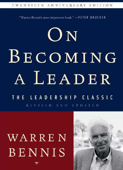 Book cover on becoming a leader